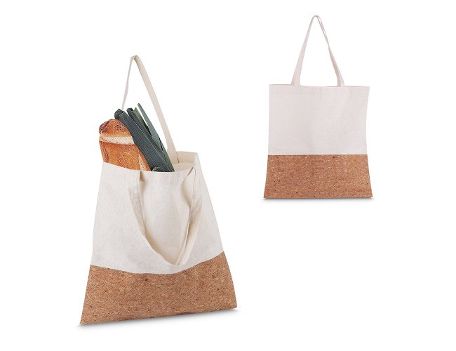 Sacola em Algodo 140g/m e Cortia (39x35cm)