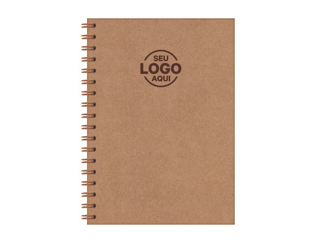 Notbook Wire-o Capa Kraft