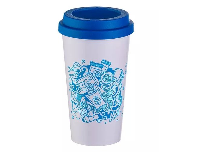 COPO DE CAF AZUL PERSONALIZADO