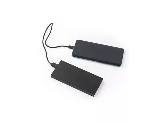 Bateria Portatil em Aluminio Reciclado Personalizada