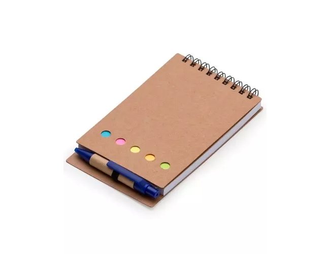 Bloco de Anotacoes com post it e caneta