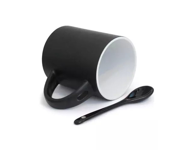 Caneca Magica com Colher Para Brindes Personalizada