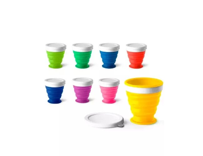 Copo de viagem em Silicone Personalizado