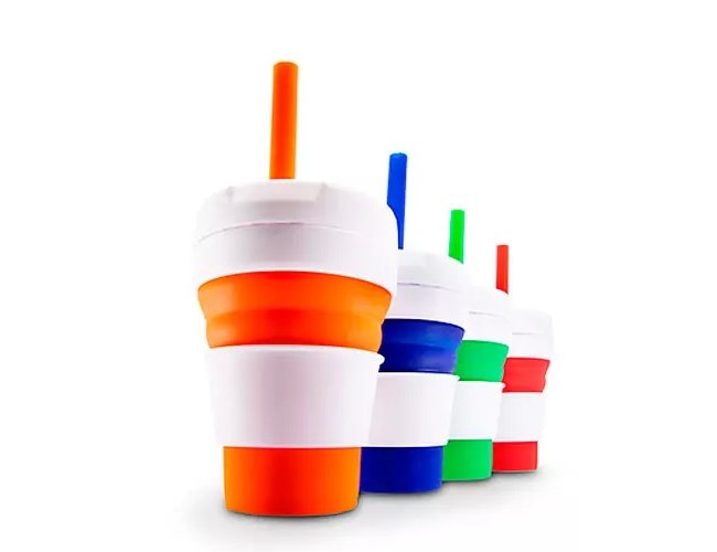 Copo Dobrvel de Silicone Personalizado