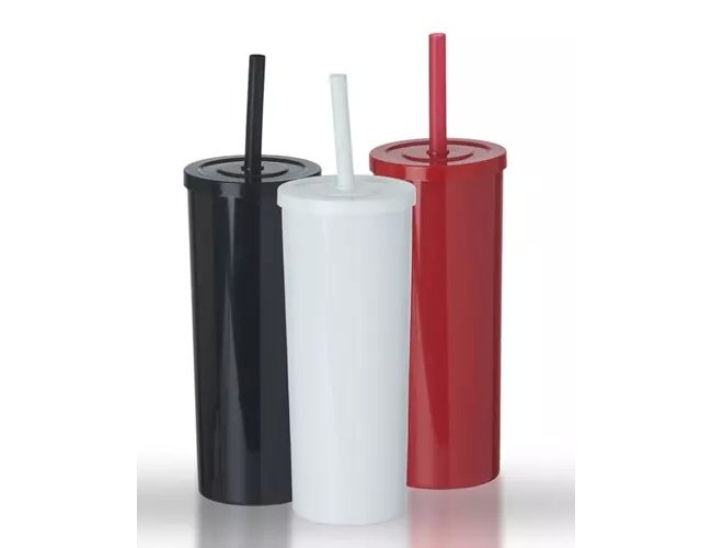 Copo Long Drink com Tampa Personalizado