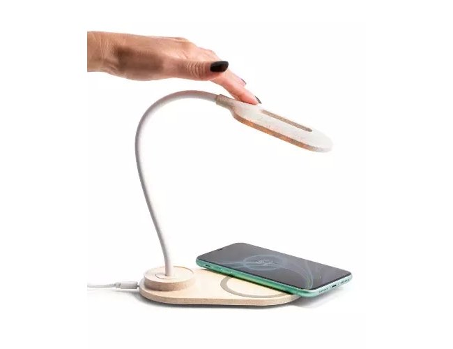 Luminaria de mesa com carregador wireless Personalizada