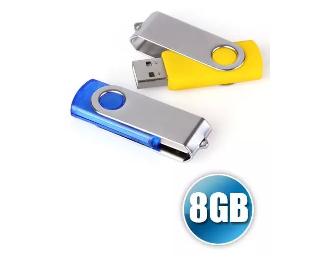 Pen Drive 8GB Giratrio Personalizado