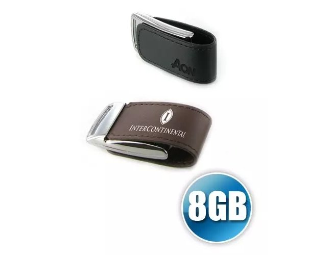 Pen drive Couro Brinde Promocional