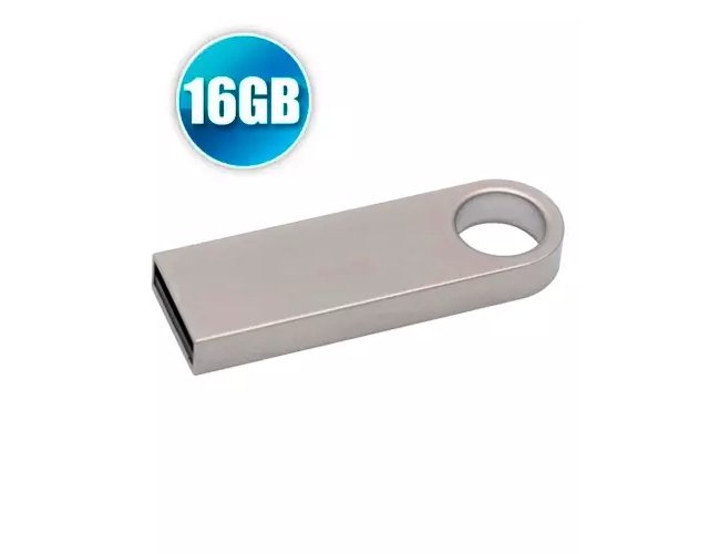 Pen Drive Personalizado 16GB Metlico