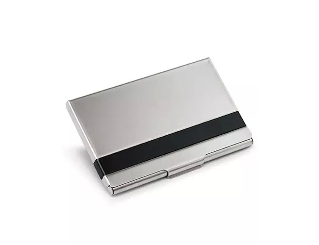 Porta Carto de Visita Aluminio para Brindes