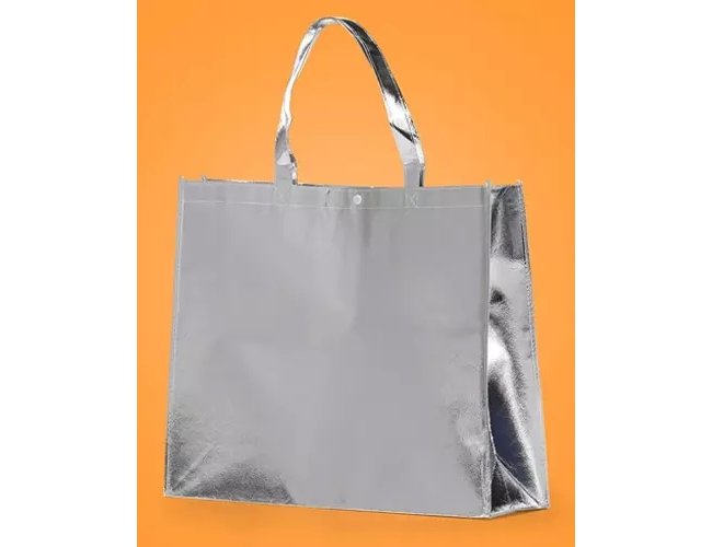 Sacola TNT Metalizada Para Brindes Personalizada