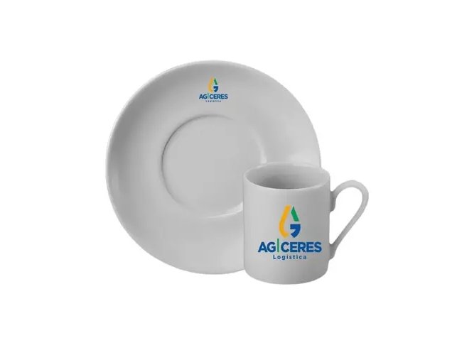 Xicara de Cafe com Pires Personalizada