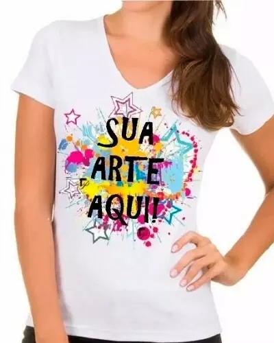 Camiseta Feminina Personalizada Para Brindes