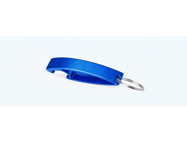 Chaveiro Em Alumnio Abridor De Garrafa - Azul