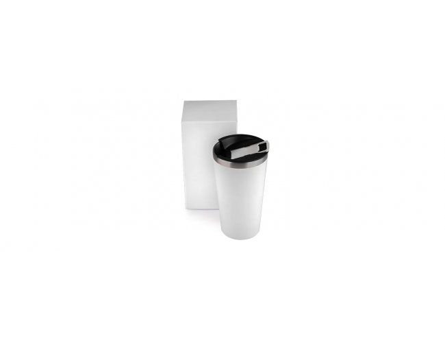 Copo Trmico C/ Tampa E Abridor - Branco - 500 Ml