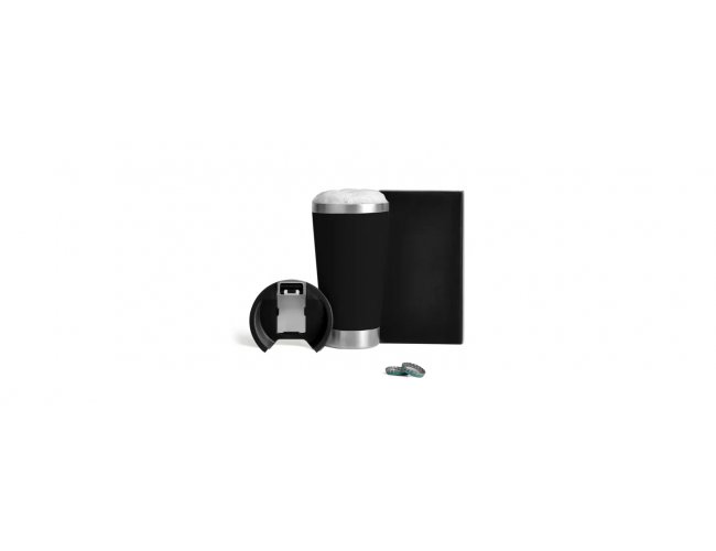Copo Trmico C/ Tampa E Abridor - Preto - 500 Ml