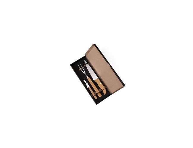KIT DE FACAS COM TAMANHO DE 7, 3 E GARFO - 3 PS