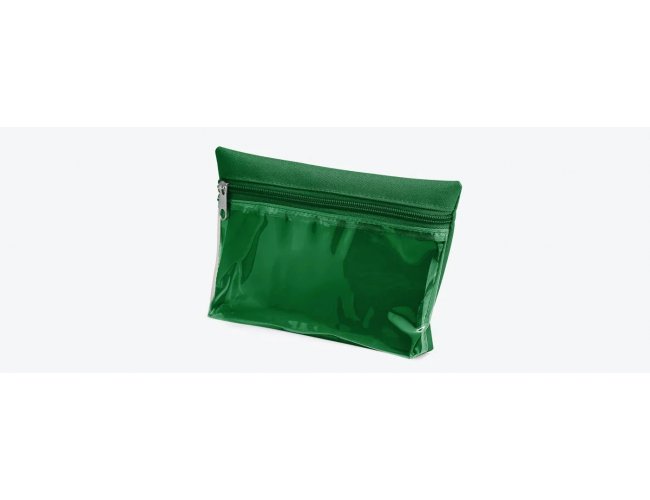 Necessaire Em Oxford / Pvc - Verde - 19X12,5Cm