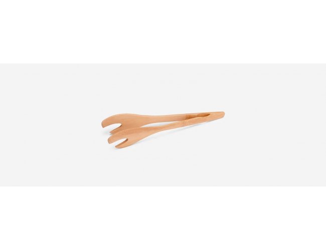 Pegador De Salada Em Bambu Com Cartela - 30 Cm