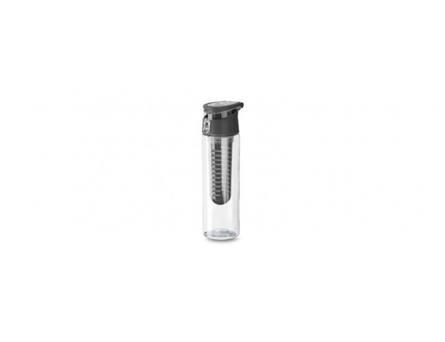 Squeeze Plstico Com Infusor Transparente/Preto - 750Ml