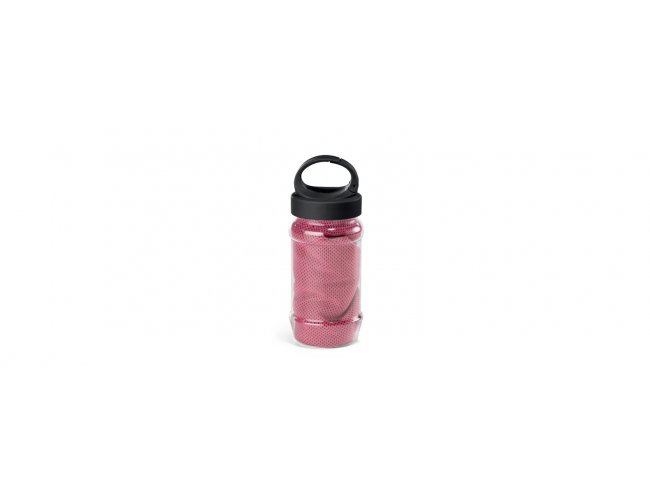 Toalha Para Esporte Com Garrafa - 30X80Cm - Rosa