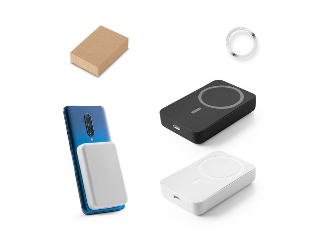 AMPERE 10. Bateria porttil em ABS 100% reciclado e bateria em ltio 10.000 mAh