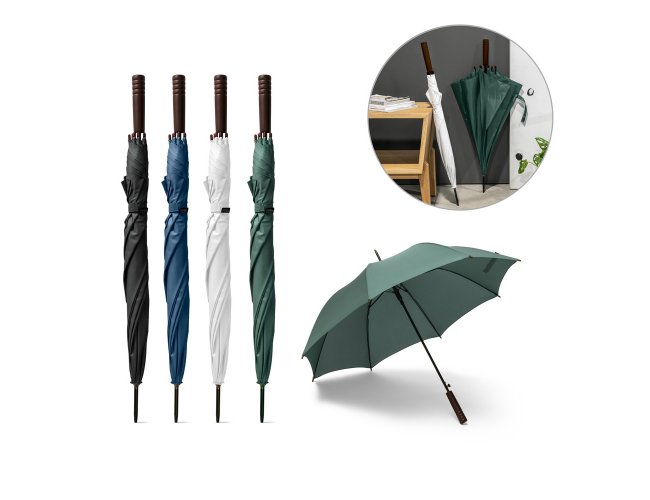 APOLO. Guarda-chuva em 100% polister reciclado pongee 190T com abertura automtica