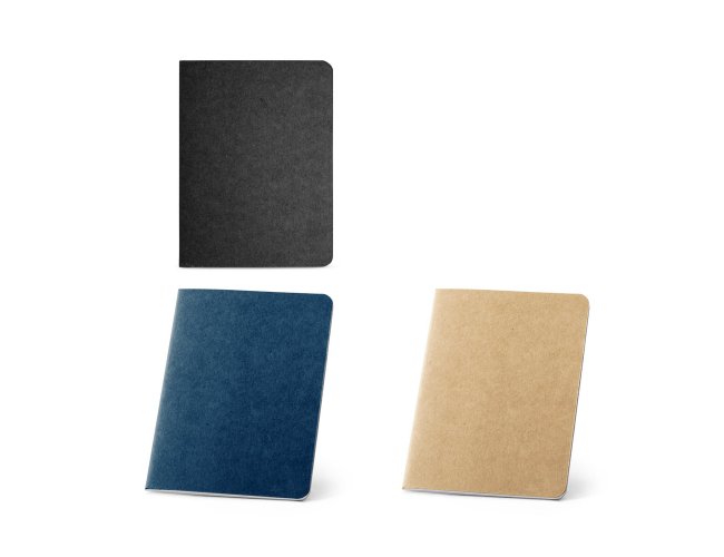 BULFINCH. Caderno B7 em carto kraft reciclado com pginas lisas