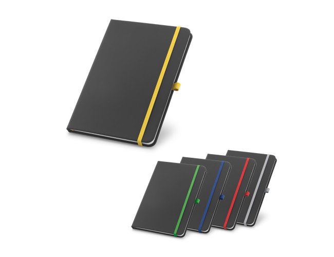 CORBIN. Caderno A5 em c.sinttico com pginas pautadas