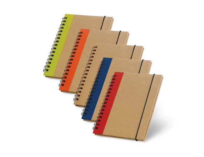 CORNISH. Caderno A6 em carto com pginas lisas reciclado