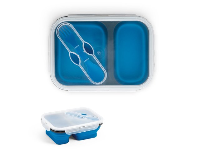 DILL. Marmita hermética retrátil em silicone e PP (480 e 760 mL)