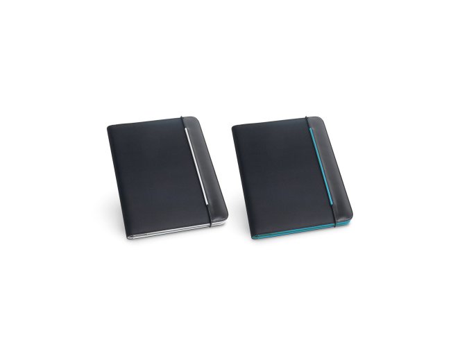 FITZGERALD. Pasta A4 em c. sinttico e 800D com o interior em microfibra com pginas pautadas