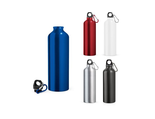 SIDEROT. Squeeze em alumnio com mosqueto 800 mL