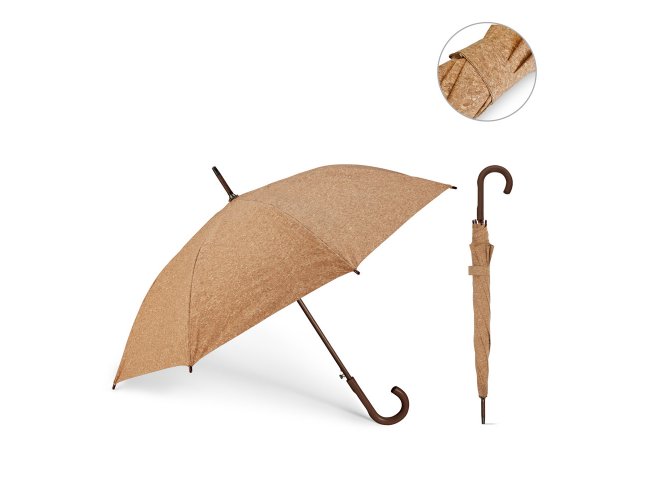 SOBRAL. Guarda-chuva em cortia com abertura automtica