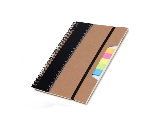 Caderno com Rgua e Autoadesivos