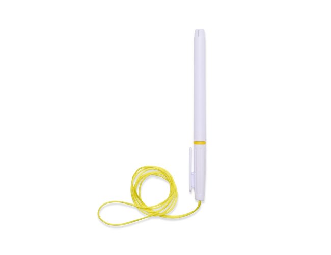 Caneta Plstica Com Cordo