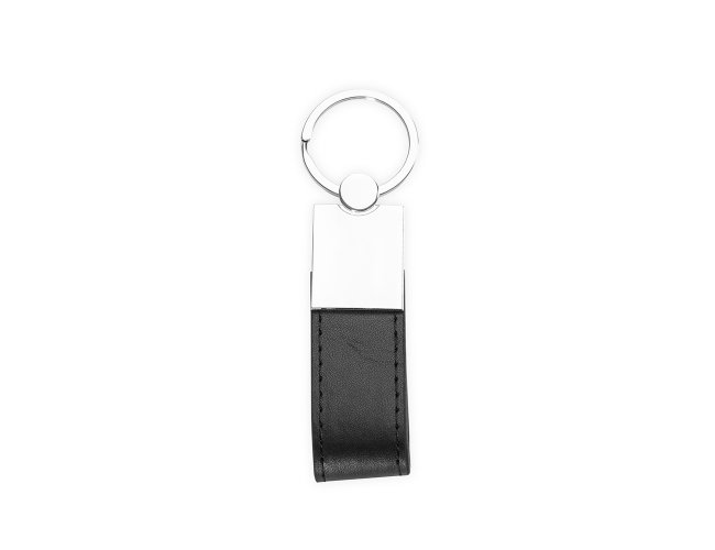 Chaveiro Metal com Couro Sinttico