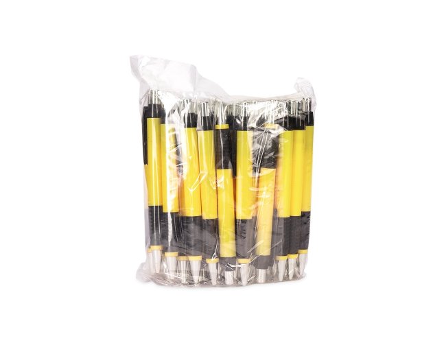 Pacote com Caneta Plstica