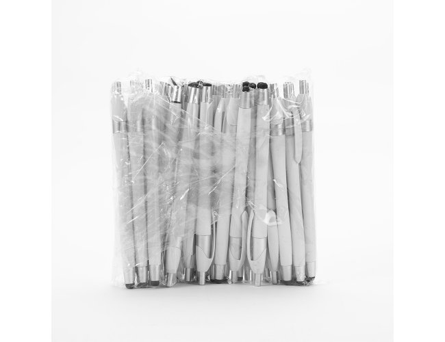 Pacote com Caneta Plstica Touch