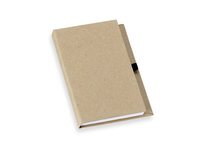 Bloco de Anota��es em Kraft com Porta Caneta