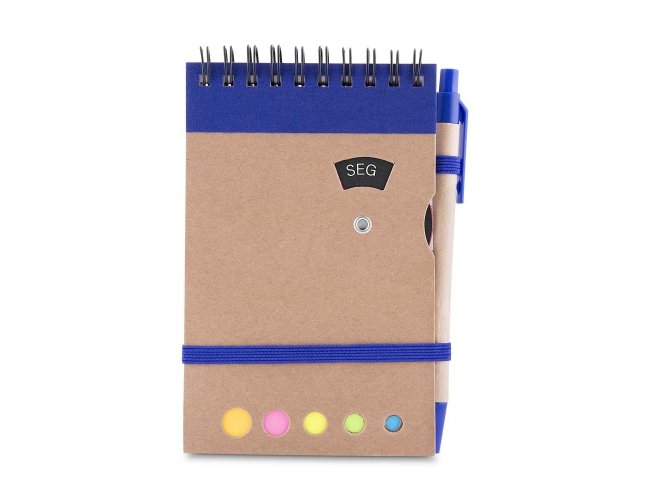 Bloco de Anota��es Kraft com Caneta