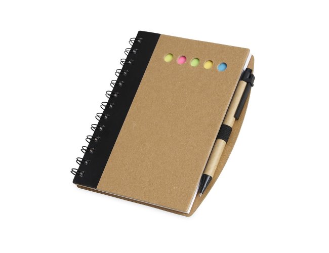 Caderno com Autoadesivos e Caneta