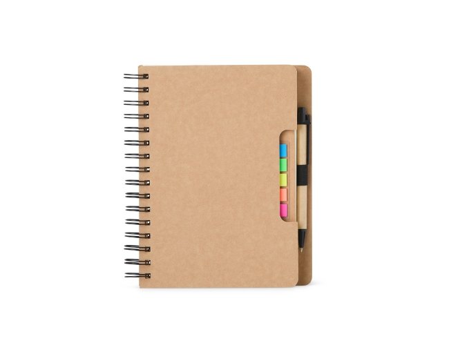 Caderno com Autoadesivos e Caneta