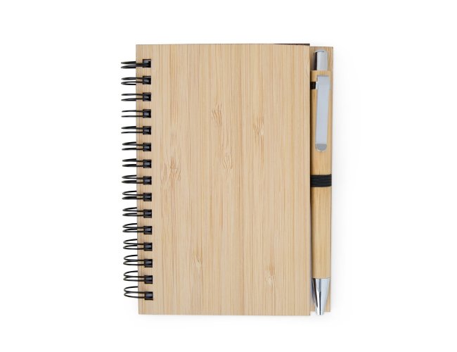 Caderno de Bambu com Caneta
