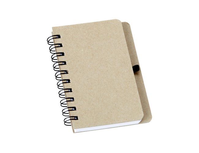 Caderno Kraft com Porta Caneta