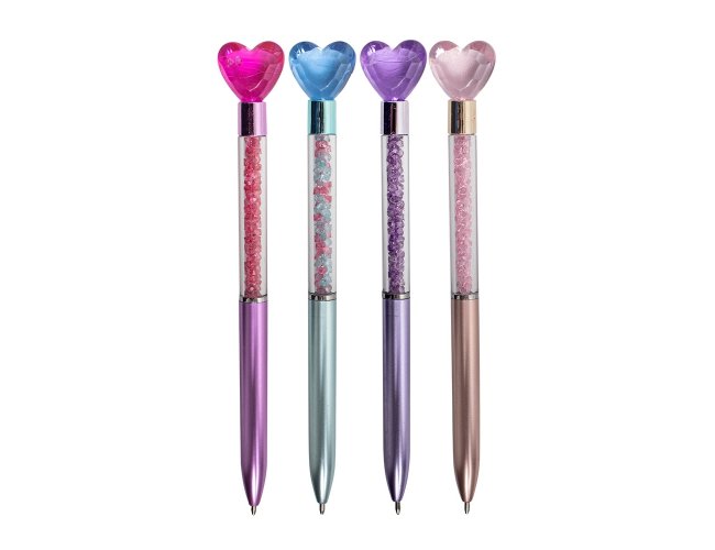 Caneta Pl�stica Cora��o