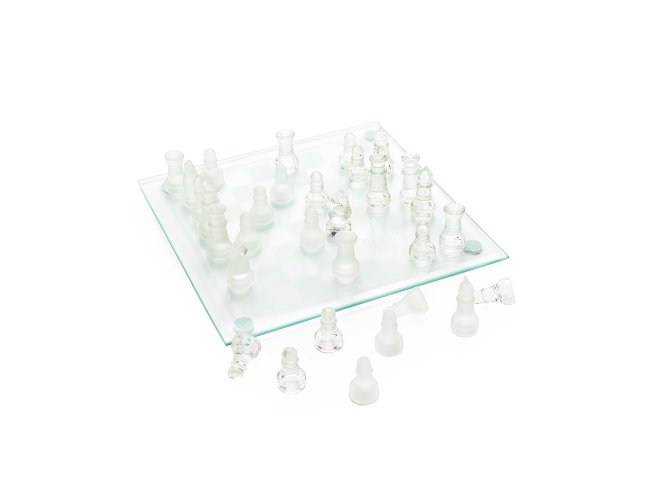 Jogo de Xadrez de Vidro