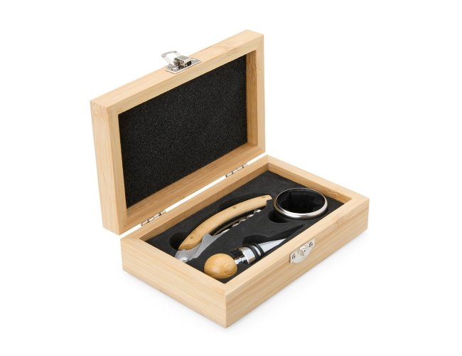 Kit Vinho Bambu 3 Pe�as