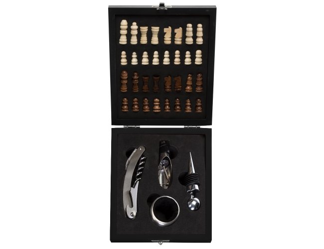 Kit Vinho Xadrez 4 pe�as