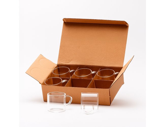 Kit X�caras de Vidro 6 Pe�as